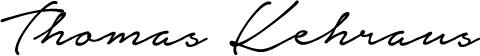 Unterschrift von Thomas Kehraus